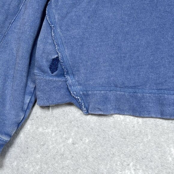 FP Movement Sweatshirt Womens Size Small Blue Hoodie Pockets Work it Out - Picture 11 of 14